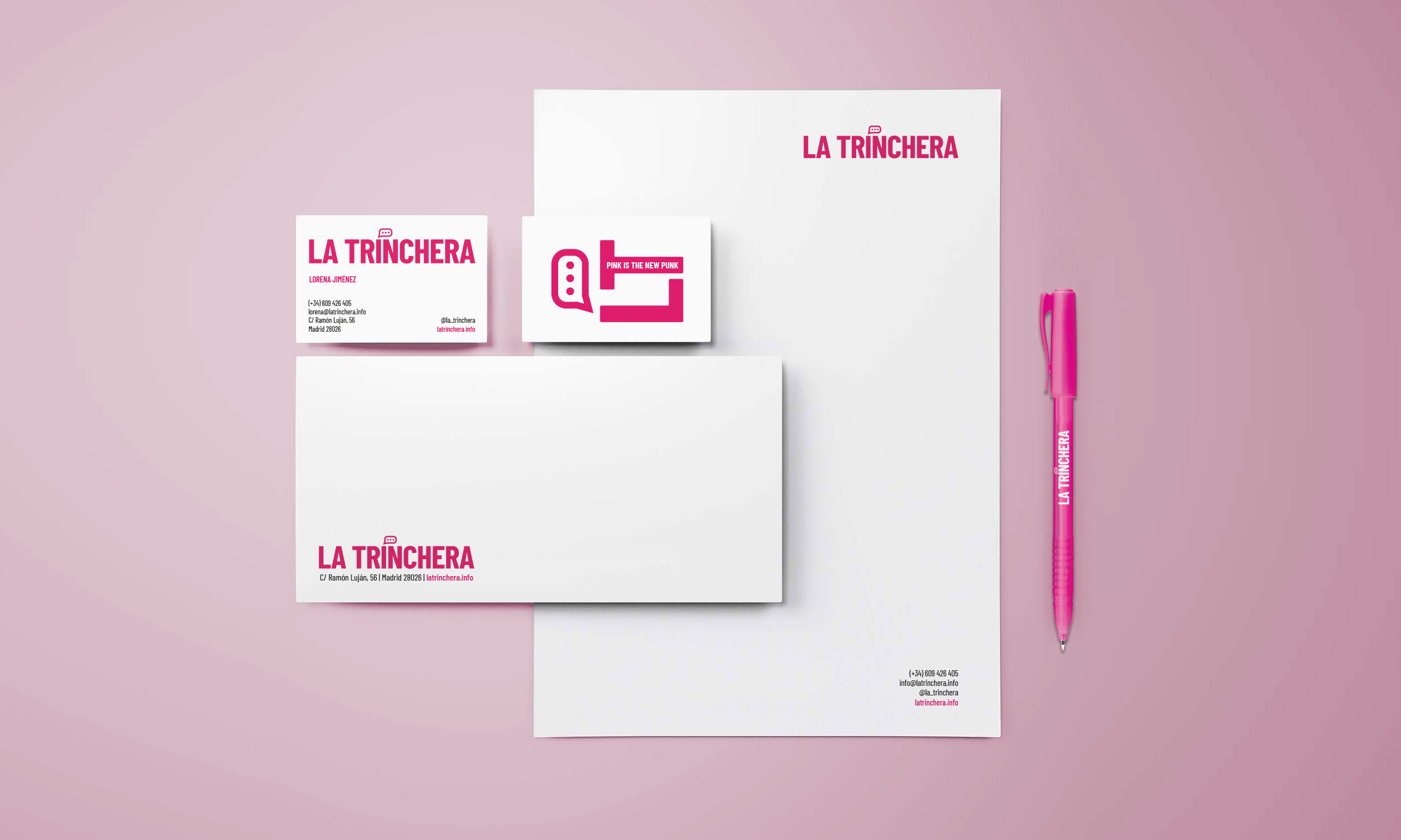 Diseño de identidad visual de La Trinchera