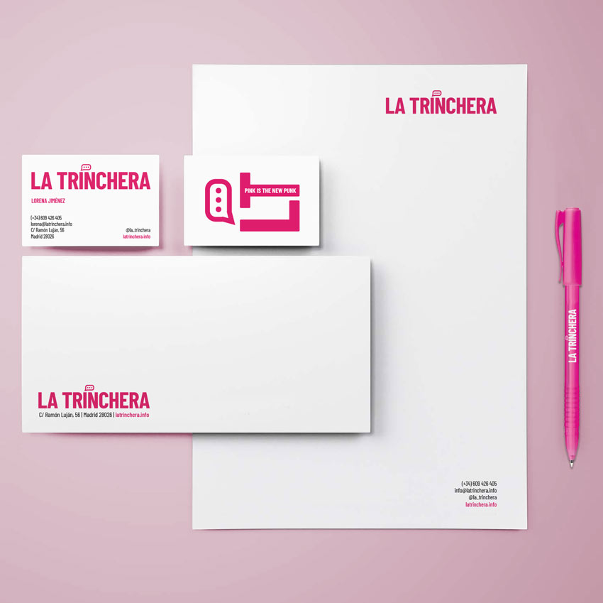 Diseño de identidad visual de La Trinchera