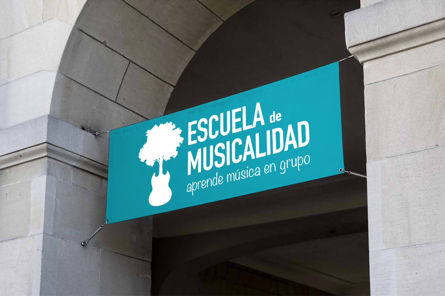 Vinilo fachada Escuela de Musicalidad