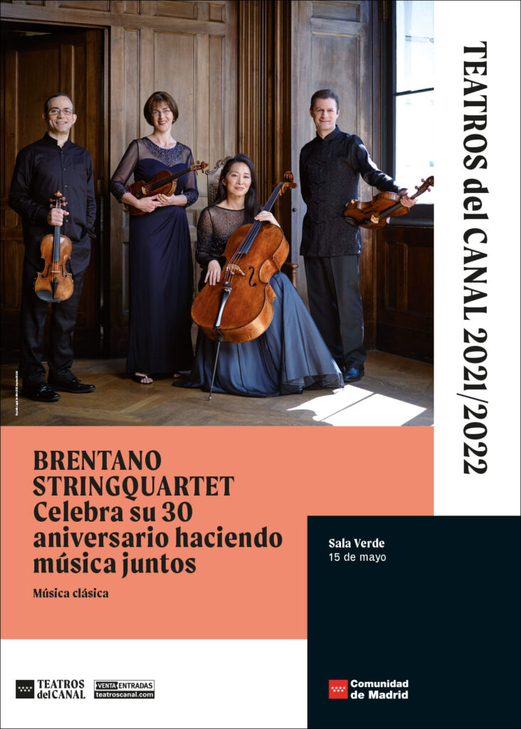 Diseño de cartel Brentano String Quartet Teatros del Canal